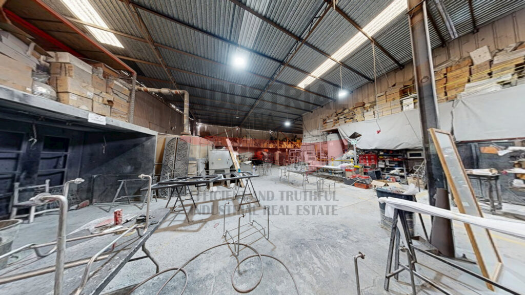 Overview of entire 1468 sqm industrial warehouse property in Tijuana